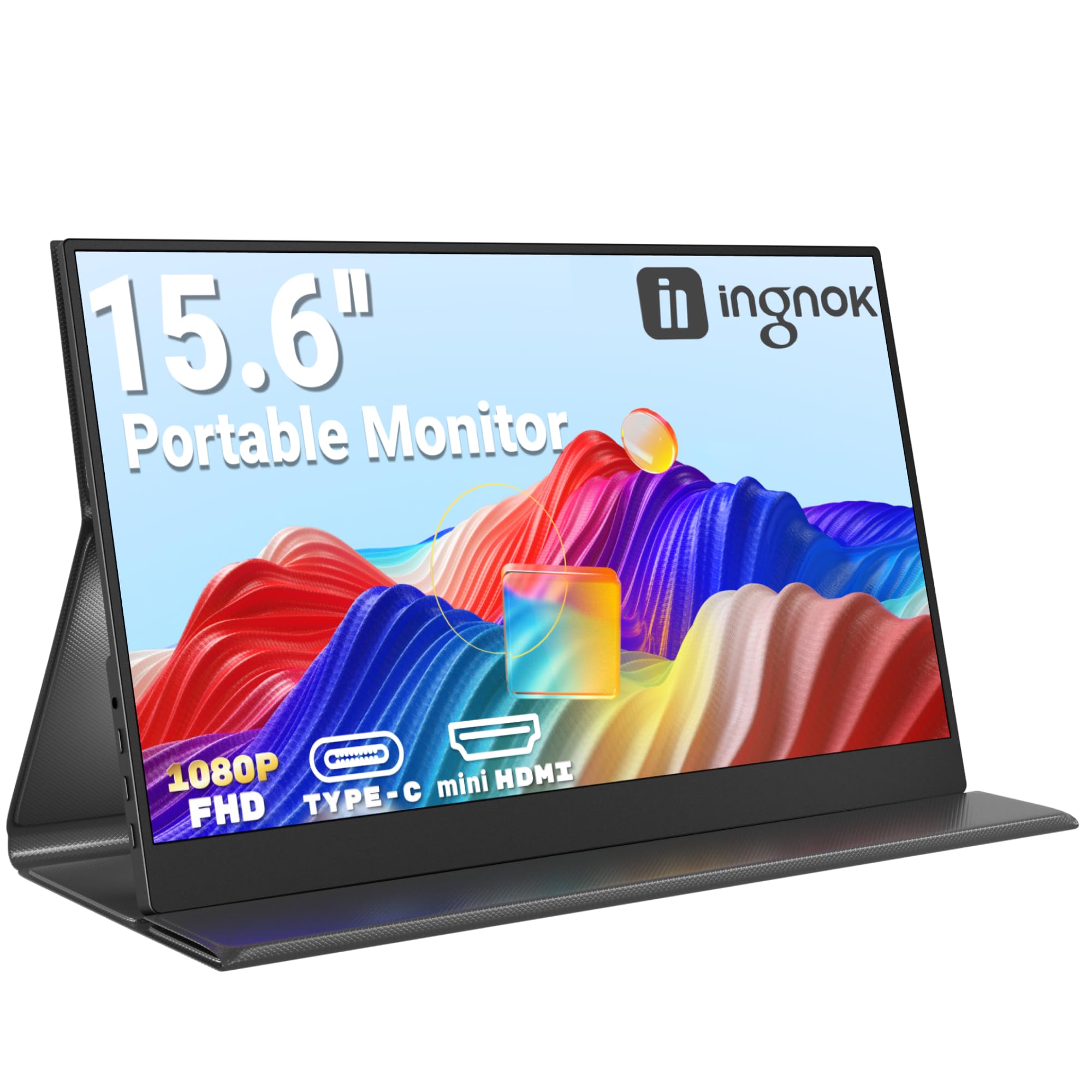 ingnok Portable Monitor 15.6インチFHD1080P Amazon.com: Ingnok Portable Monitor, 15.6inch FHD 1080P Travel